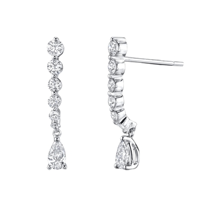 Des boucles d'oreilles en zircon cube pour les besoins des clients