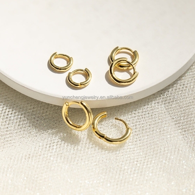 Jeux de bijoux en argent fin Minimaliste 18K Or 9MM 11MM 13MM Hoop Set pour FedEx DHL UPS TNT EMS Expédition