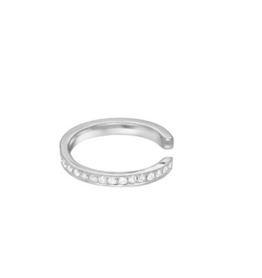 Jeux de pavé arc-en-ciel classique pour femmes Cube Zircon 925 Sterling Ornelier en argent