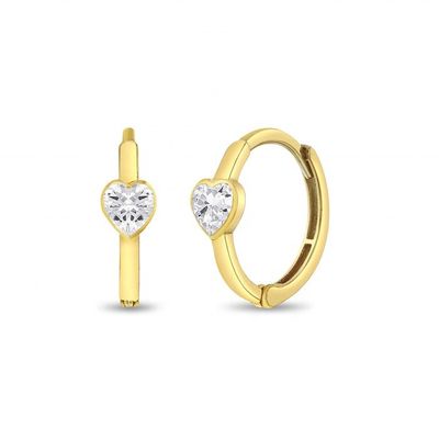 Des boucles d'oreilles en argent de 925 sterling 14k plaqué en or