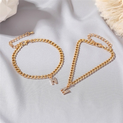 Personnalisé 18K plaqué en or de la mode de laiton cubain chaîne de lien de bracelet de tennis pour femmes