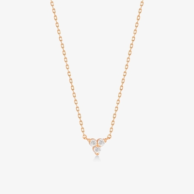 Pendant en or de 18 carats en zircon, en argent, en trio, en diamant, en cube, en collier en zircon.