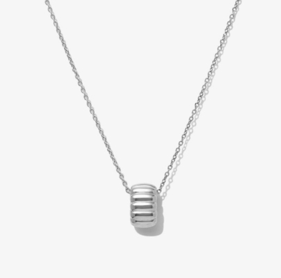 Collier en or plaqué 925 argent sterling simple à perles uniques