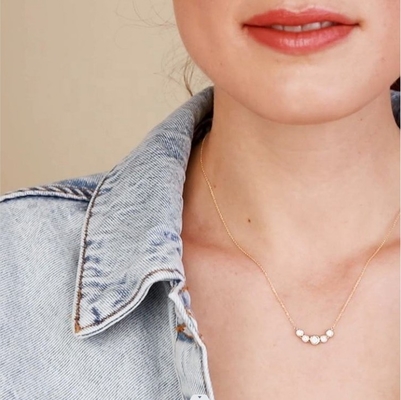 Collier en or rhodium 18 carats pour femme 1,2 mm en or blanc