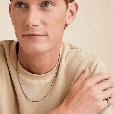 Chaîne de collier de boîte ronde en or 18K faite à la main avec expédition rapide et logo personnalisable