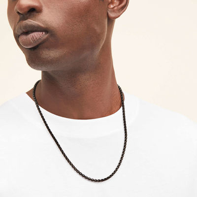 Chaîne de collier de boîte ronde en or 18K faite à la main avec expédition rapide et logo personnalisable