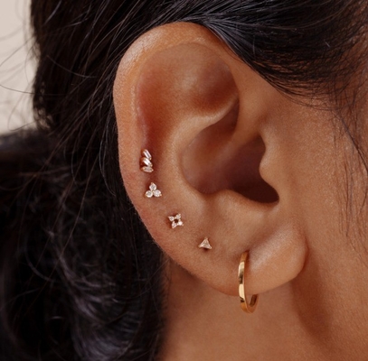 Des boucles d'oreilles en argent sterling 925