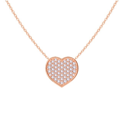 Collier à la chaîne de 18 pouces en diamants 925 argenté pour femme