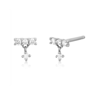 Des boucles d'oreilles miniatures pour femmes en argent 925 personnalisées