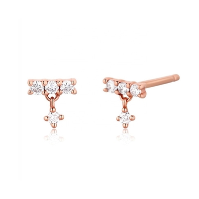 Des boucles d'oreilles miniatures pour femmes en argent 925 personnalisées