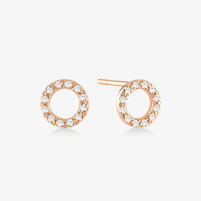 Anneaux à oreille classique en argent sterling pour filles