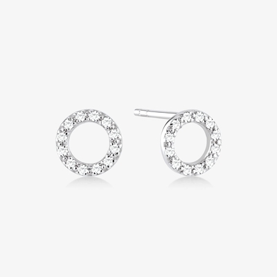Anneaux à oreille classique en argent sterling pour filles