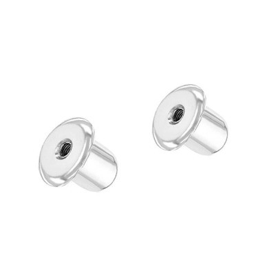 FEDEX Express Revers à vis argenté pour boucles d'oreilles pour enfants en argent sterling 925