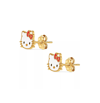 Des boucles d'oreilles en émail pour filles en argent sterling 925