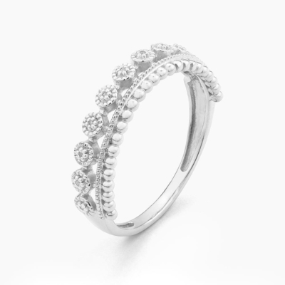 925 Sterling Silver Style CLASSIC Vente en gros d'une bague pour femme empilable avec des perles plaquées en or