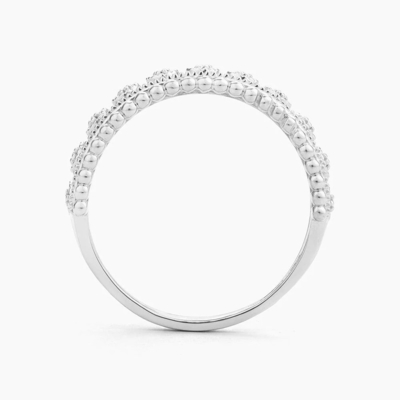 925 Sterling Silver Style CLASSIC Vente en gros d'une bague pour femme empilable avec des perles plaquées en or