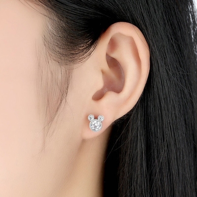 Évaluation par une tierce partie Certifié Jeux pour enfants bijoux 925 Sterling Silver Mouse Earrings