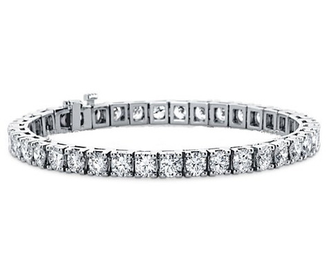 925 Sterling Silver Gold Plated 3mm Moissanite Diamant Bracelet de tennis de pierre couleur en option