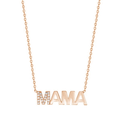 Engagement 2022 Unique MAMA 18K Or en gros Journée des mères Cadeaux 925 Sterling Collier en argent bijoux