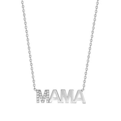 Engagement 2022 Unique MAMA 18K Or en gros Journée des mères Cadeaux 925 Sterling Collier en argent bijoux