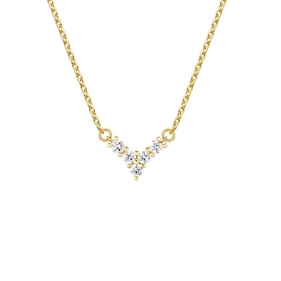 Collier en argent de 925 sterling en or plaqué en 18 carats