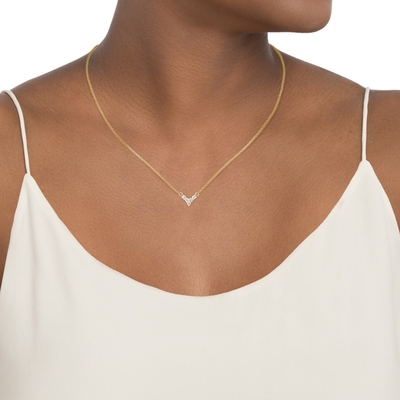Collier en argent de 925 sterling en or plaqué en 18 carats