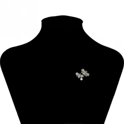 Couleurs étonnantes émail broche d'abeille cristal strass bourdonner l'abeille épingle