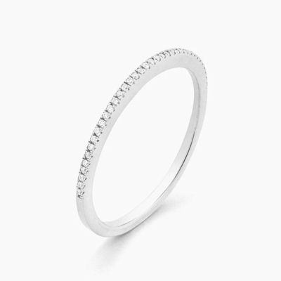 Article chaud 18K or plaqué demi-éternité empilable 925 argent sterling bague de musique féminine