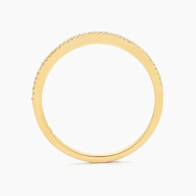 Article chaud 18K or plaqué demi-éternité empilable 925 argent sterling bague de musique féminine