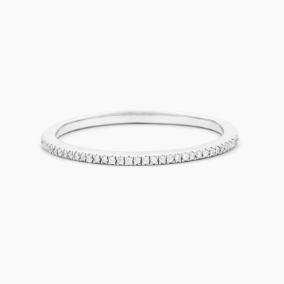 Article chaud 18K or plaqué demi-éternité empilable 925 argent sterling bague de musique féminine