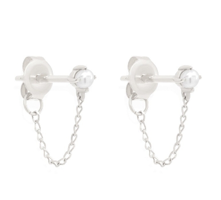 Chaîne en argent sterling 925 perles perles perles d'eau douce
