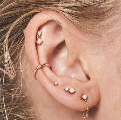 Perles blanches 925 argent sterling perles faites à la main pour femmes