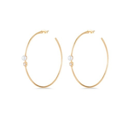 Boucles d'oreilles en argent sterling 925 4 mm-4,5 mm Boucles d'oreilles en perles d'eau douce