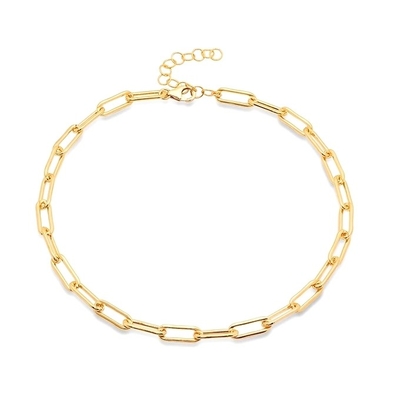Chaîne dorée 18K pour hommes et femmes Colliers en acier inoxydable de mode épais