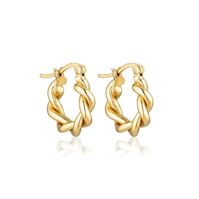 15 mm Boucle de boucle creuse creuse Boucles d'oreilles de mode pour femmes bijoux