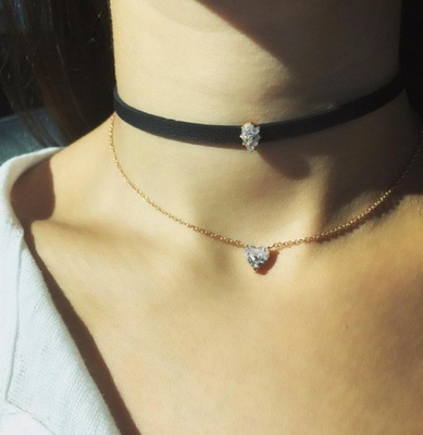 Collier de femme plaqué en or 18K