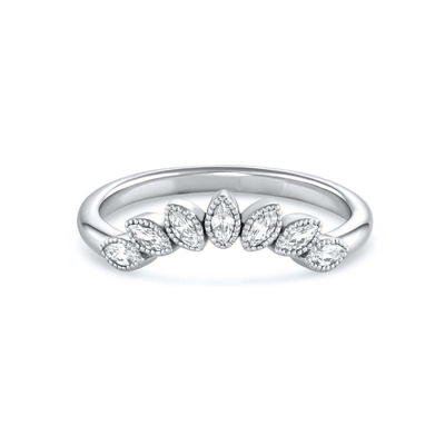 925 argent sterling CZ pierre précieuse diamant anneau de mariage empilable bijoux