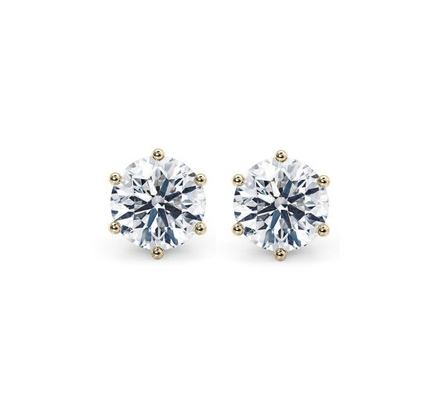 Des boucles d'oreilles en argent 925 en argent 18K en zirconium