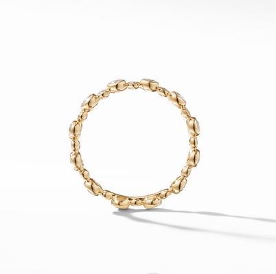 Classiques Circon Eternity Band Bijoux plaqués en or US Taille 10 Anneau clair CZ