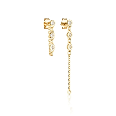 Des boucles d'oreilles en argent 925