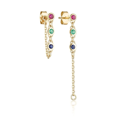 Des boucles d'oreilles en argent 925