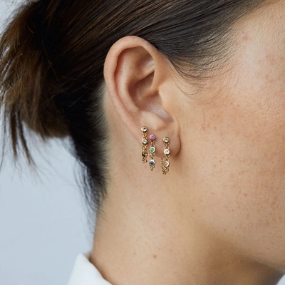 Des boucles d'oreilles en argent 925