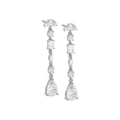 Inspiration religieuse S925 pierre précieuse en argent sterling boucles d'oreilles en or 18K