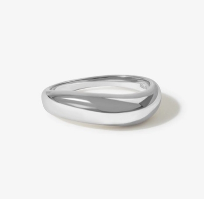 US5-US10 925 Anneaux empilables en argent sterling 18K plaqués en or