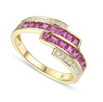 Rings de déclaration en diamant pour femmes taille 6 - taille 10