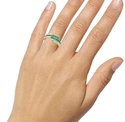 Rings de déclaration en diamant pour femmes taille 6 - taille 10