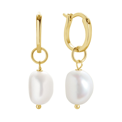 Des boucles d'oreilles à perles d'eau douce pour femmes