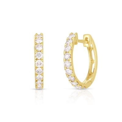 Type de bijoux Boucles d'oreilles 18K plaqué en or CZ Boucle de couchage pour femmes 925 Sterling Silver