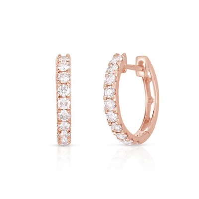 Type de bijoux Boucles d'oreilles 18K plaqué en or CZ Boucle de couchage pour femmes 925 Sterling Silver