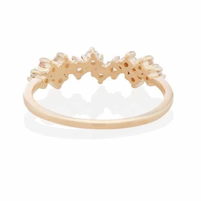 925 bijoux en argent sterling mini claire CZ bagues pour femmes